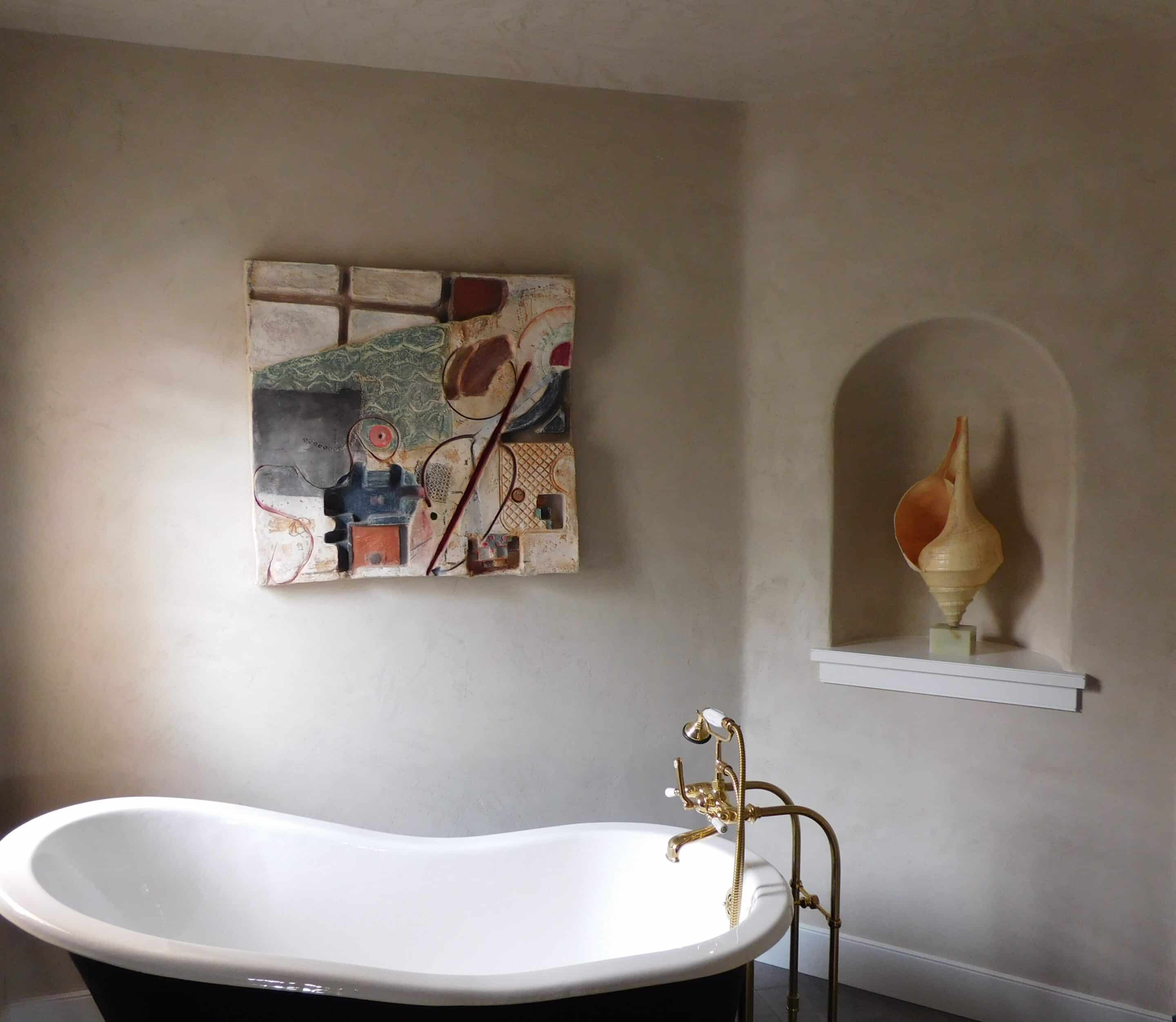 Custom interiors with venetian plaster